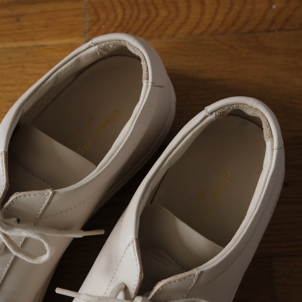 Common Projects Achilles Low Mens Cream Leather Minimalist 43 Luxury Sneaker - Picture 5 of 8